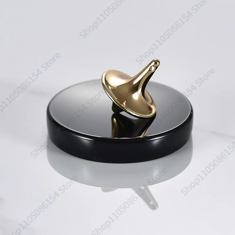 Crystal gyro plate crystal smooth tray double-sided concave hand twist gyro display table K9 base