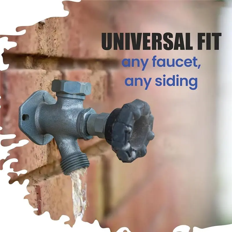 WORTHOWN-Spigot Mounting Plate No Faucet Removal Outdoor Faucet Repair Thick Aluminum Securing Plate