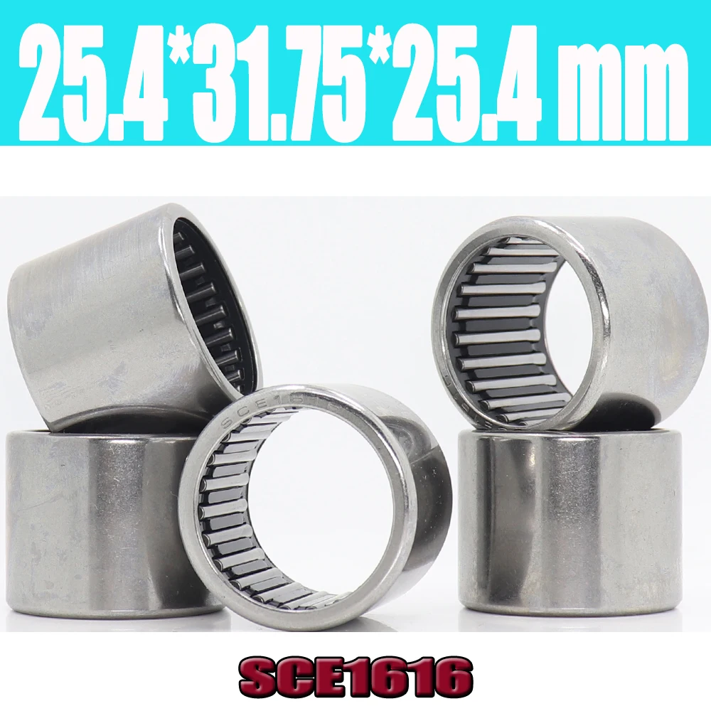 SCE1616 Bearing 25.4*31.75*25.4 mm ( 5 PCS ) Drawn Cup Needle Roller Bearings B1616 BA1616Z SCE 1616 Bearing