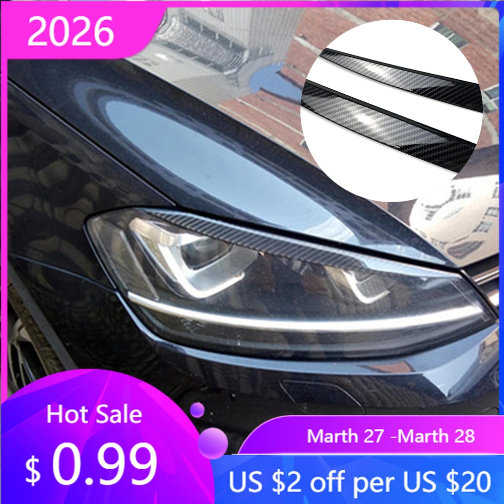 

2026 Новые колпаки для ступиц VW VOLKSWAGEN, накладка на крышку для фар автомобиля, брови, век, накладка для Volkswagen VW Golf 7 7.5 VII GTI GTD R MK7 MK7.5