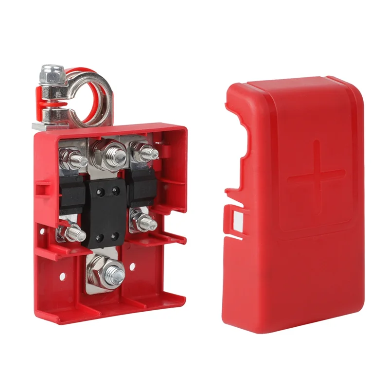 32V 400A Car Quick Release Fused Battery Distribution Terminal Clamp Connectors For 4Wds And Caravans Red