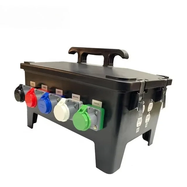 Camlock 400 Amp 3 Phase to 15 20 Amp Duplex Receptacles Power Distro Box