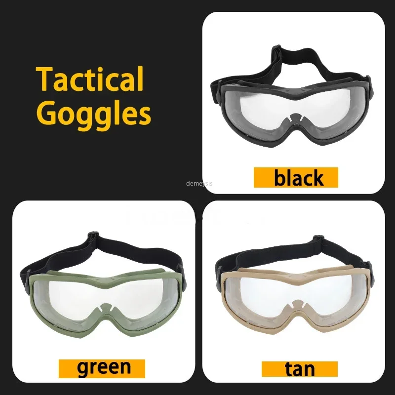 Airsoft Glasses Protective  Tactical Paintball Goggles Windproof Outdoor Hunting Hiking Motorcycle Eyewear Glasses