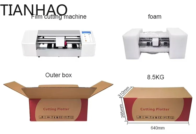 Film Cutter Machine for Mobile Phone Screen Protector Films Compatible with iPad iPhone Samsung Hydrogel Films