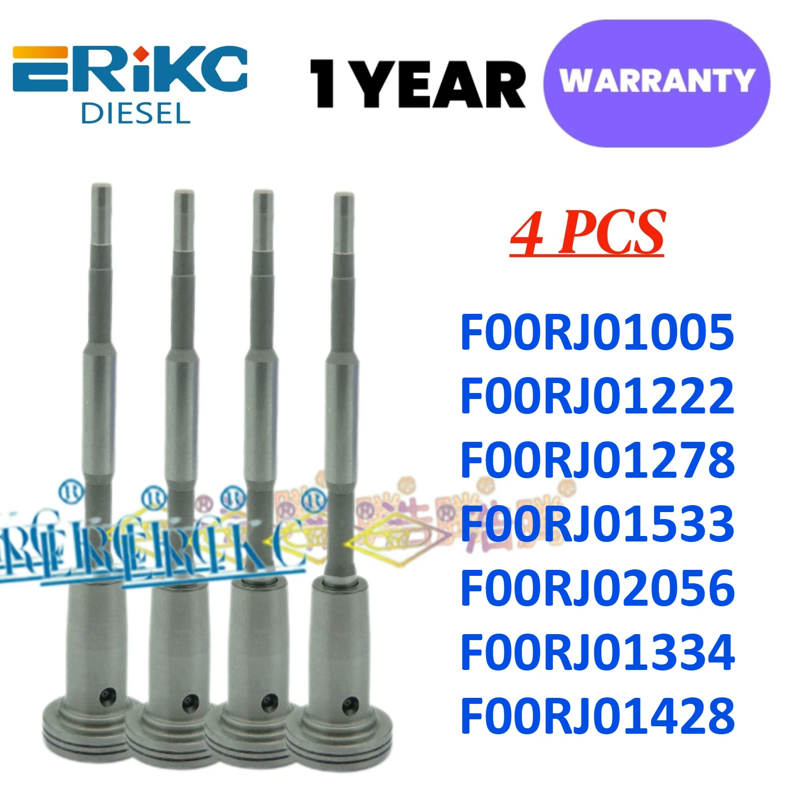 

ERIKC 4 PCS Injector Valve F00RJ01005 F00RJ01222 F00RJ01278 F00RJ01533 F00RJ02056 F00RJ01334 F00RJ01428 Control Valve