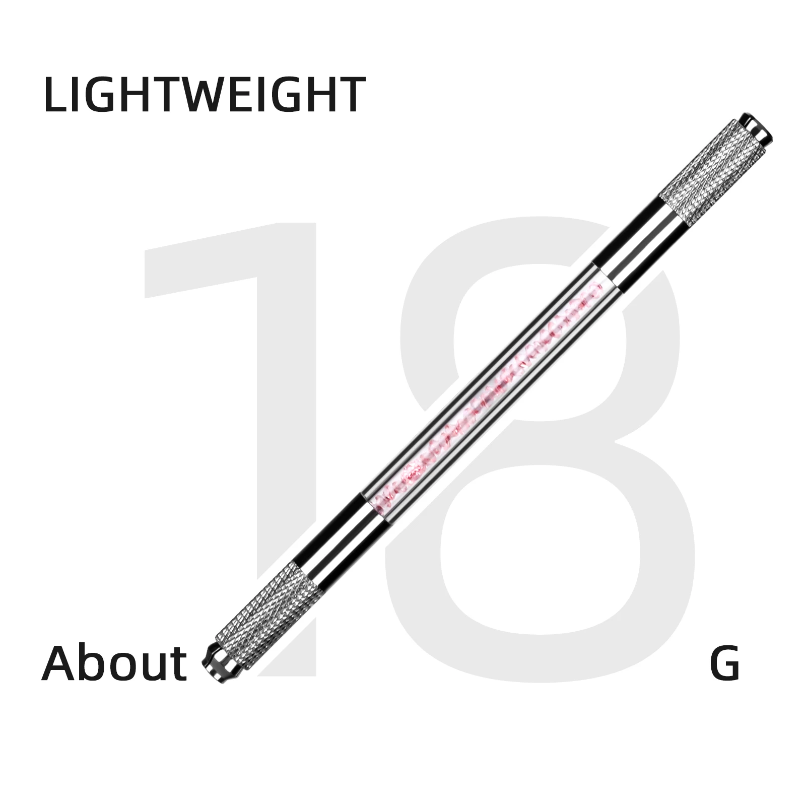 1PC Double-end Manual Double Crystal Acrylic Tattoo Pen Manual Microblading Pen Microblading Permanent Makeup Eyebrow Tools