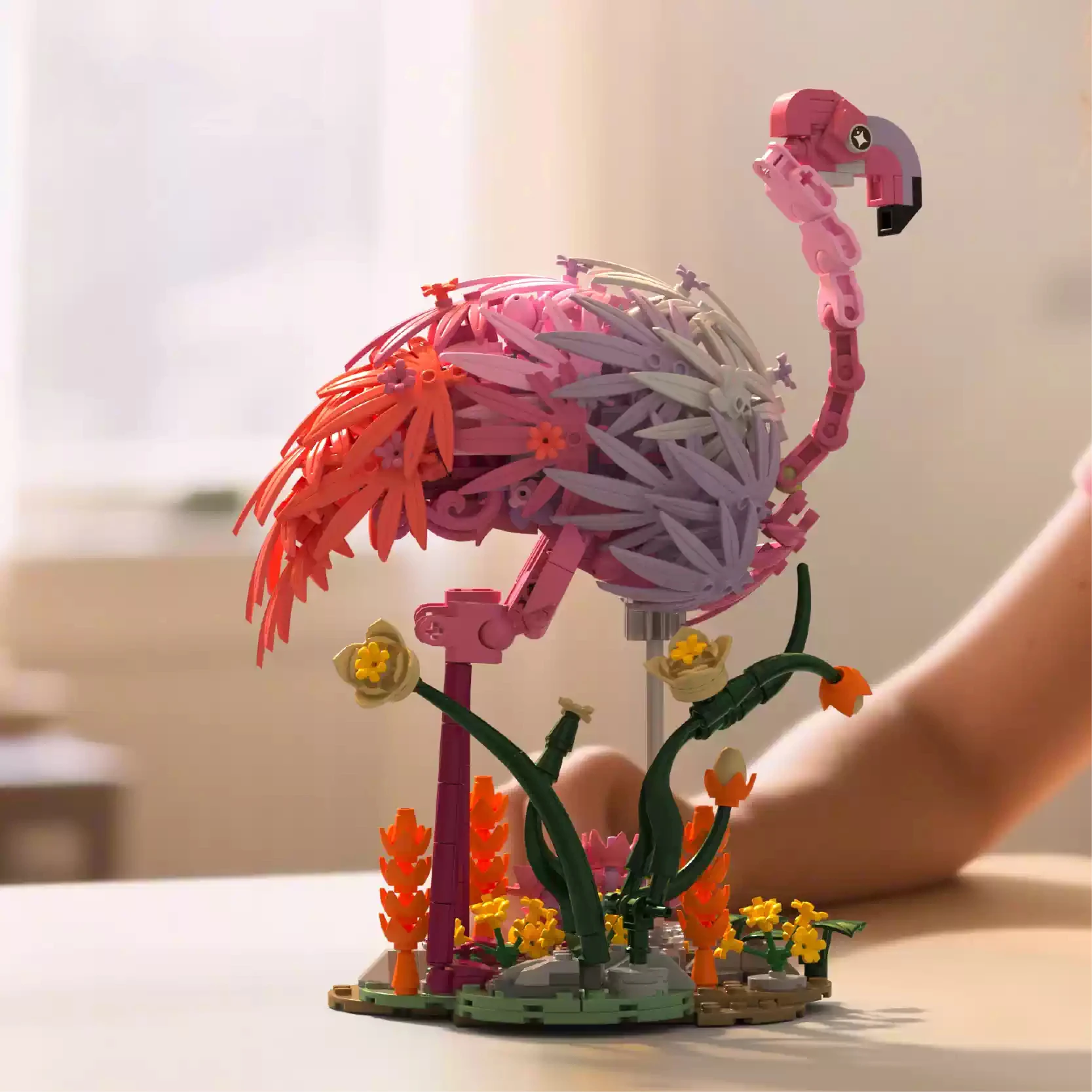 

Idea Animals Flower World Birds Image Block Flamingo Construction Model Sets Building Brick Toys Collection For Gifts Gifts