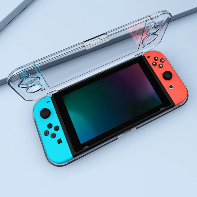 Прозрачный футляр для хранения, жесткий чехол для Nintendo Switch/oled/lite, защитный чехол, пылезащитные противоударные игровые аксессуары