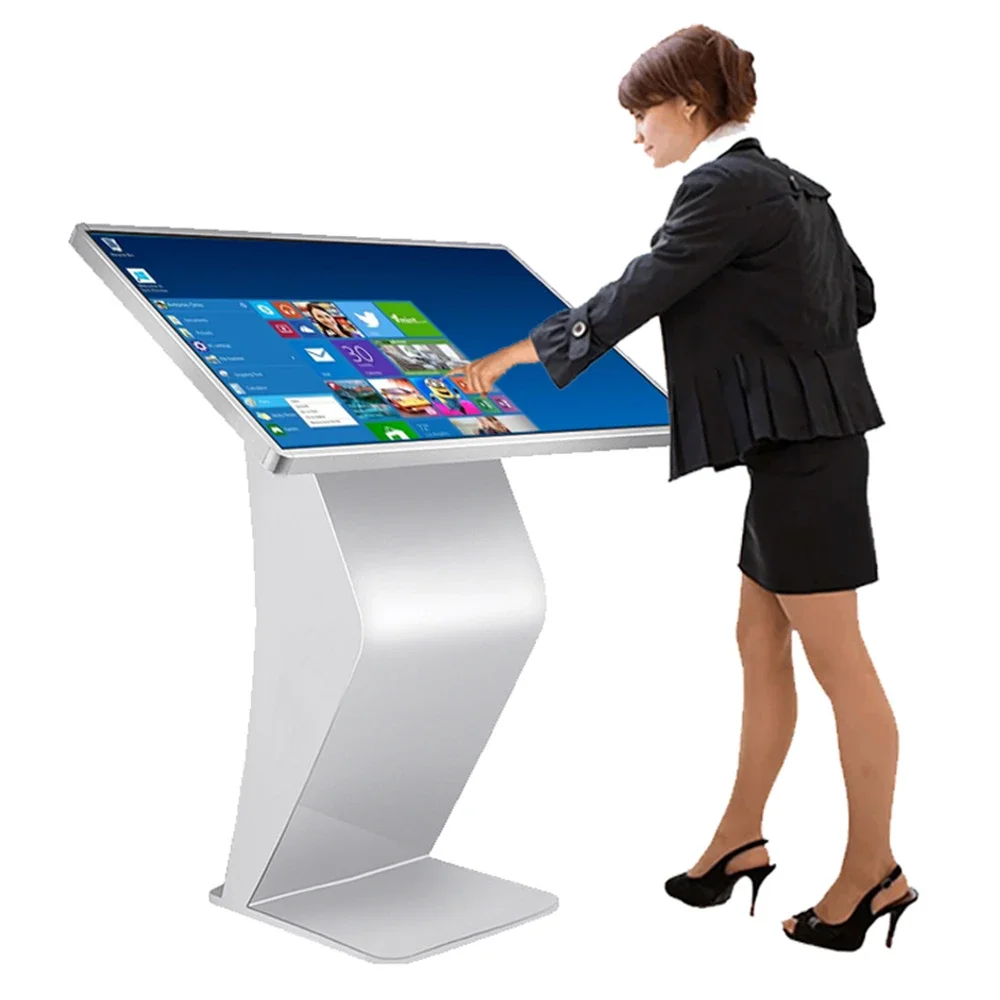 Shopping Mall Advertising Touch Screen Kiosk Interactive Lcd Digital Signage 55