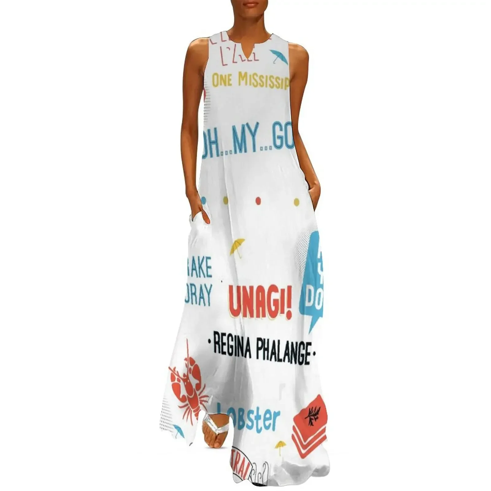 

friends doodle Long Dress Female dress Bridesmaid dress woman ladies dresses for special occasions korean style