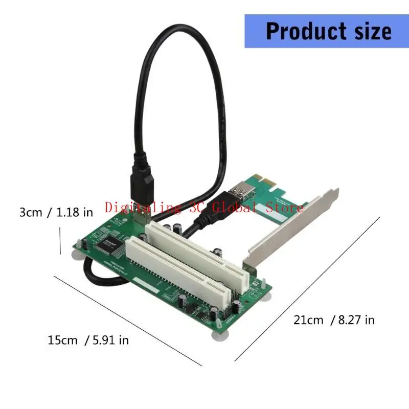 PCIE do podwójnej karty konwertera PCI Rozszerzenie karty USB Dodaj karty do ekspansji