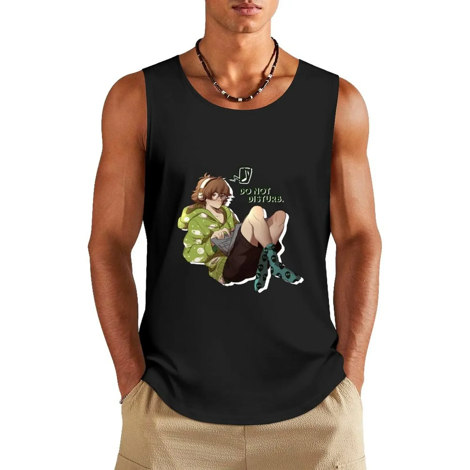 Do not disturb. Tank Top basketball t-shirts man