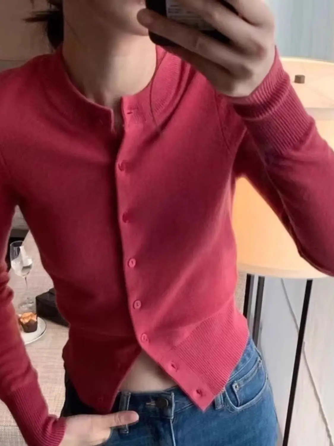 كنزات صوفية نسائية يابانية كبيرة الحجم بخيط ميرينو فحص تنفيذي عادي ملون للسفر كلاسيكي احترافي #3