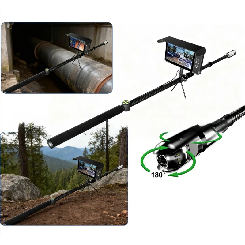 Audio & video Infrared life detector Telescopic arm mirror Rescue search instrument Handheld emergency rescue search and