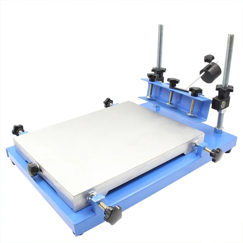 Precision screen printing table Manual screen printing machine smt solder paste fingerprint pad Screen scraper console