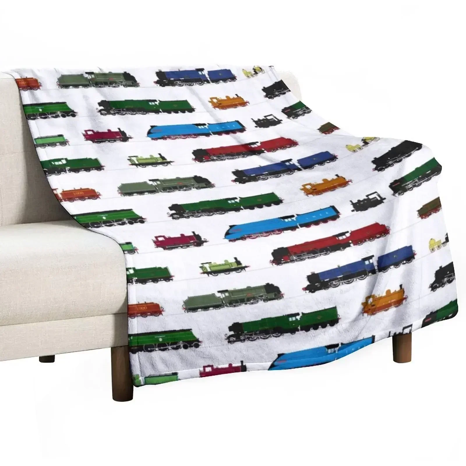 

Iconic British Steam Trains Throw Blanket Fashion Sofas Bed Giant Sofa Blankets