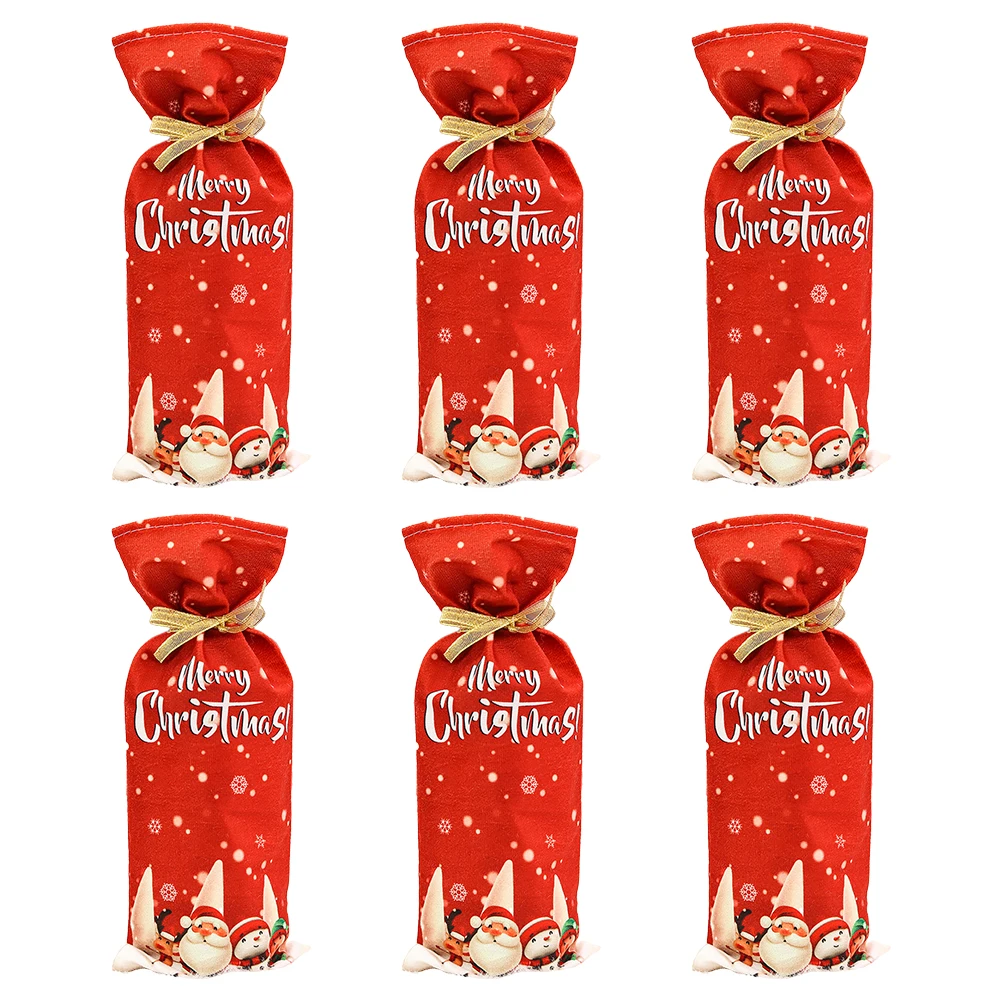 Christmas Scarfs Wine Bottle Cover Hats Christmas Table Wine Bottle Cover Christmas Wine Bottle Cover Beautiful