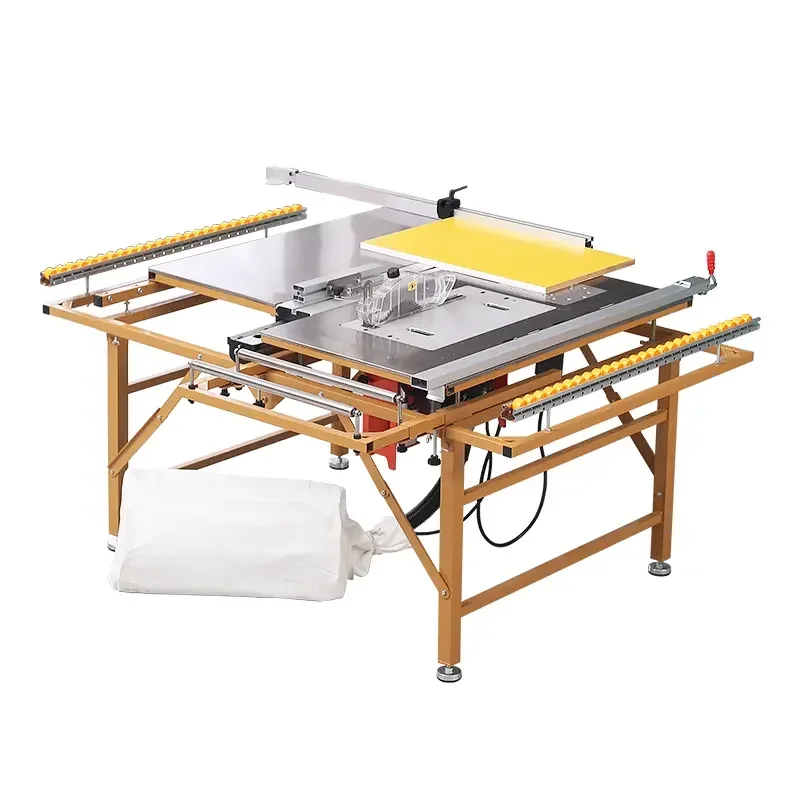 WJ-80 Woodworking Push Table Saw Dust-Free Saw Full Set of Precision Multi-function Foldable Push Saw Table Wood Cutting Machine