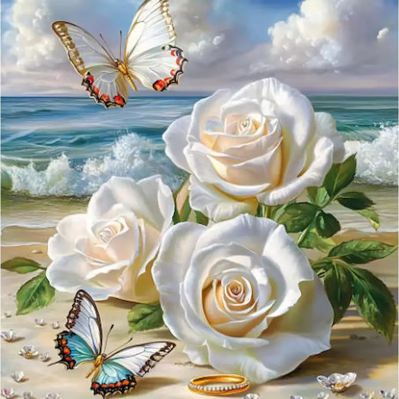 GATYZTORY Rose 5d Diamond Painting For Adults Adult Diamond Art Full Round/Square Abstract For Adults Diy Gift