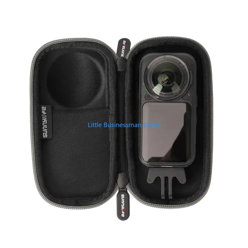 Hard-Shell Camera Case with Perimeter Zippers Closure for Travel M76A