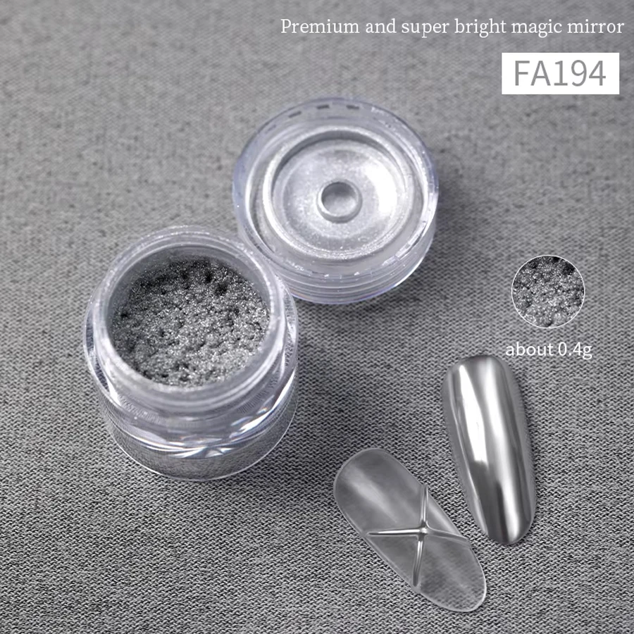 6-color mirror golden laser magic mirror powder nail dust mirror aurora powder retro gothic style nail powder