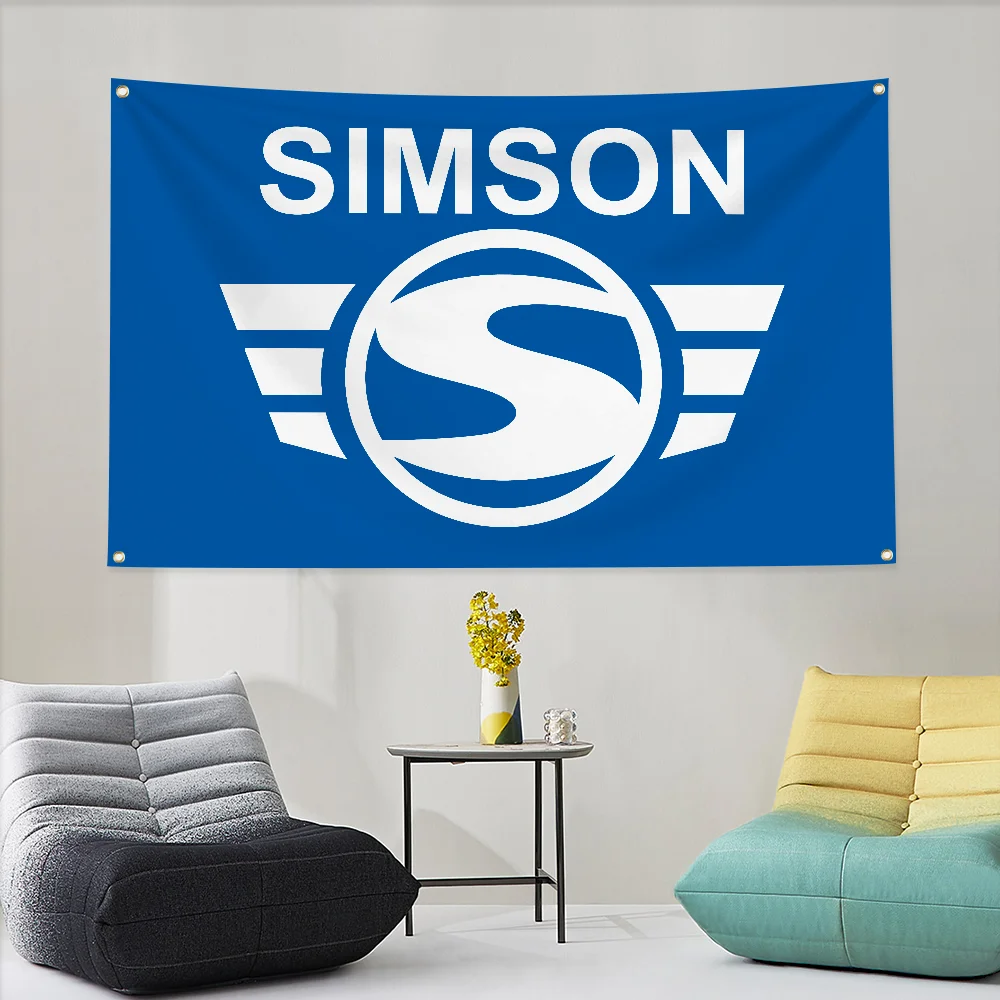 Garage Decor Simson Tapestry Wallart Home Decoration Flag to Hang Flags for Bedrooms Outdoor Garden Banners Accessories