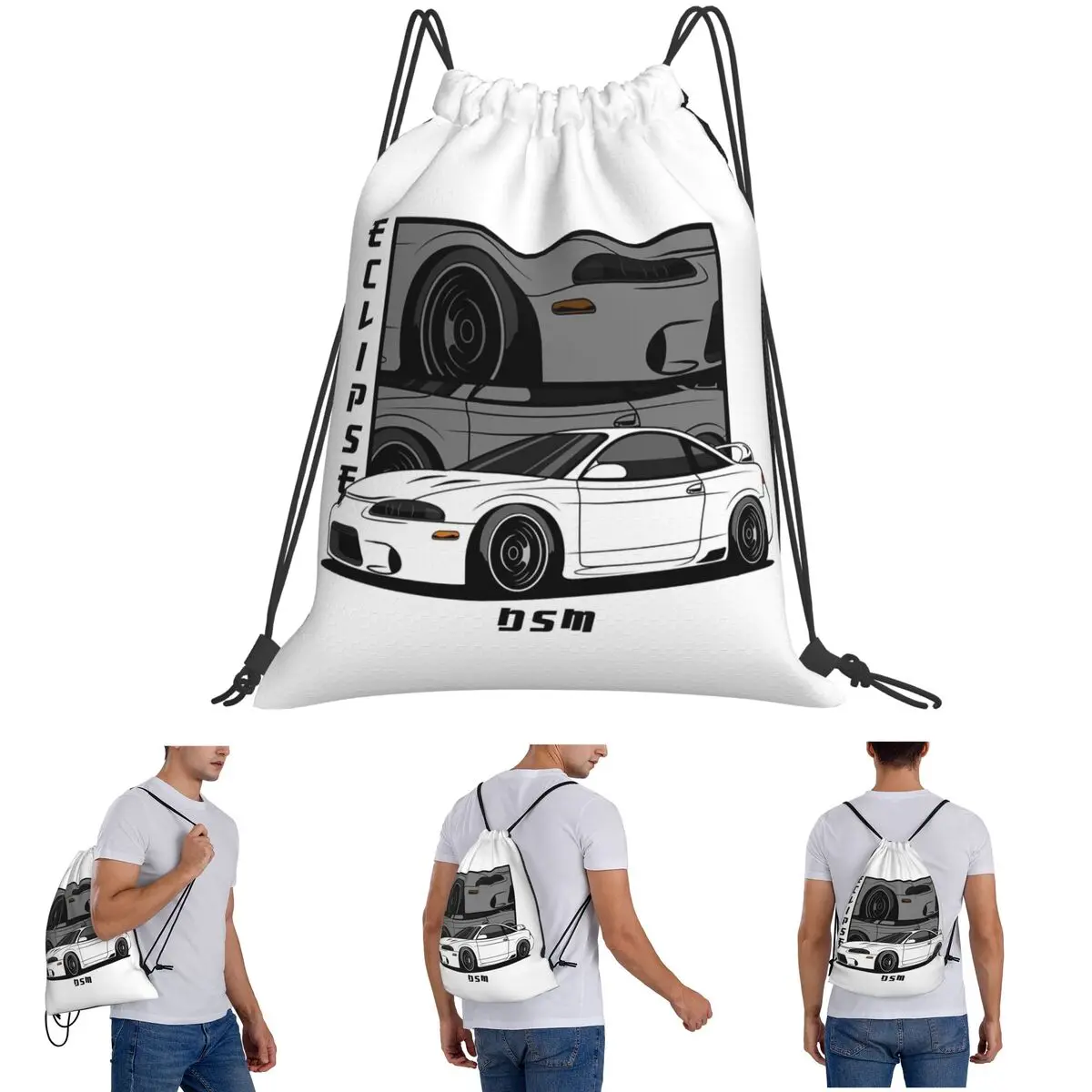 Eclipse 2G Comic Backpacks Casual Drawstring Bags Shoes Bag Book Bags for Travel School