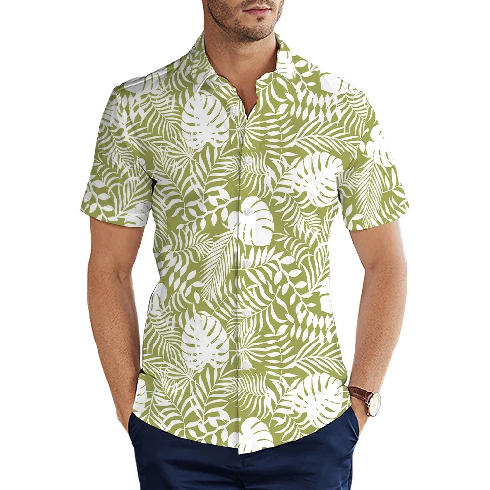 

Mens 3D Printed Hawaiian Shirt Summer Short Sleeve Casual Vacation Beach Breathable Streetwear Fashion Tops