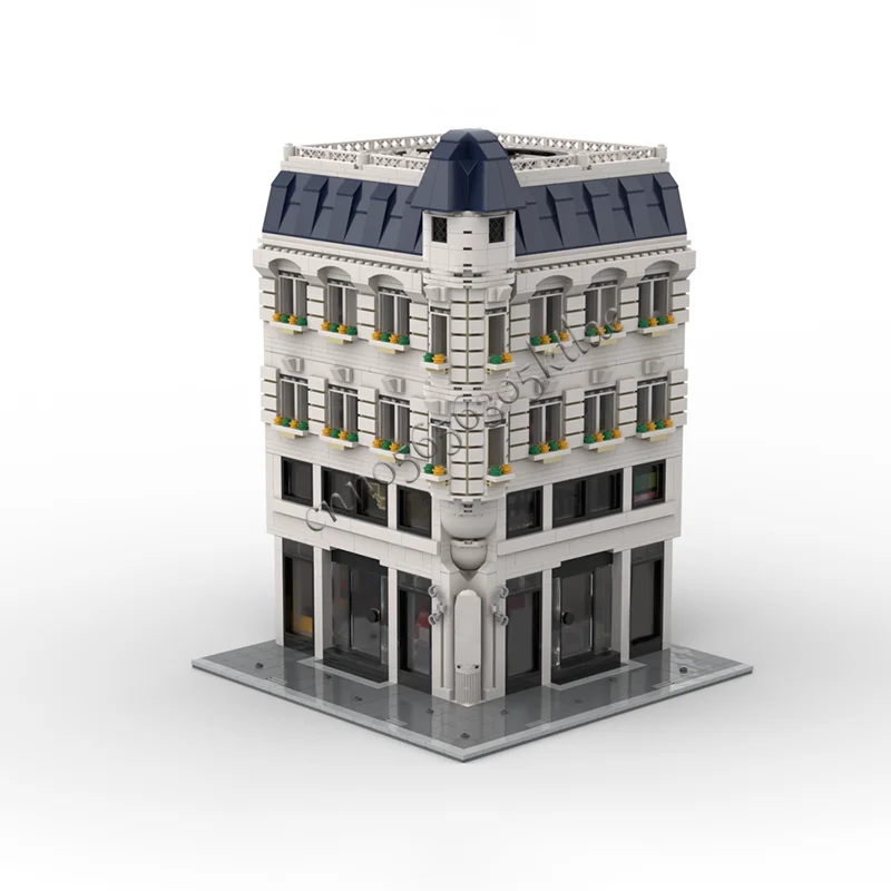 2275 peças moc medieval high street boutique bloco de construção retro arquitetura modelo exibição brinquedo para crianças diy montagem presentes