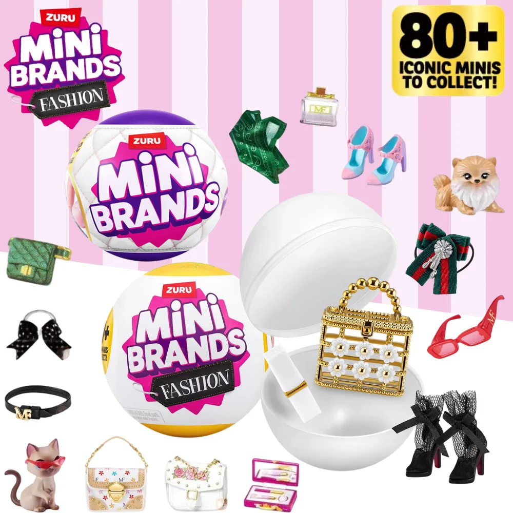 ZURU Mini Brands Sorpresa Bola Ciega Coleccionables Serie 3 4 Moda Cápsula Misteriosa 5 Juguetes Sorpresa Bolsa Ciega Zapatos Bola