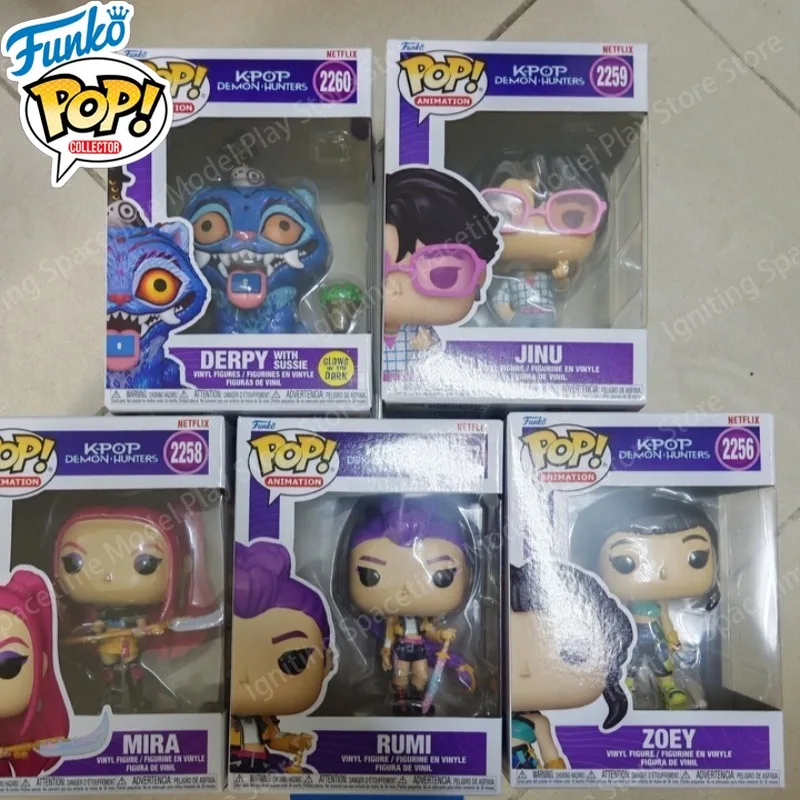 Funko Pop KPop Demon Hunters Rumi #2430 Mira #2431 Zoey #2429 Abby #2432 Romance #2436 Mystery #2434 Collectible Figure