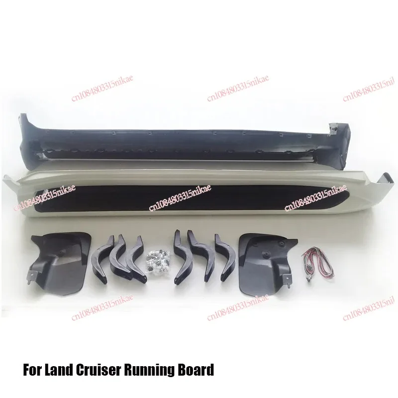 Car Running Board for Land Cruiser2008-2020 Side Step Bar with LED for FJ200/LC200