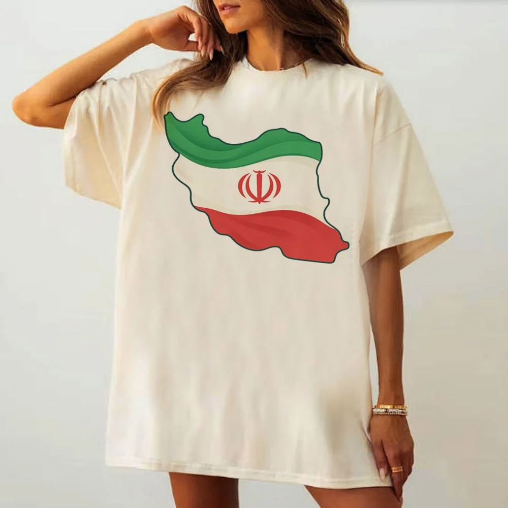 Camiseta Lion And Sun Iran para mujer, camiseta psicodélica de cultura pop, anime, Grunge, camiseta universitaria, transpirable, gráfico kawaii