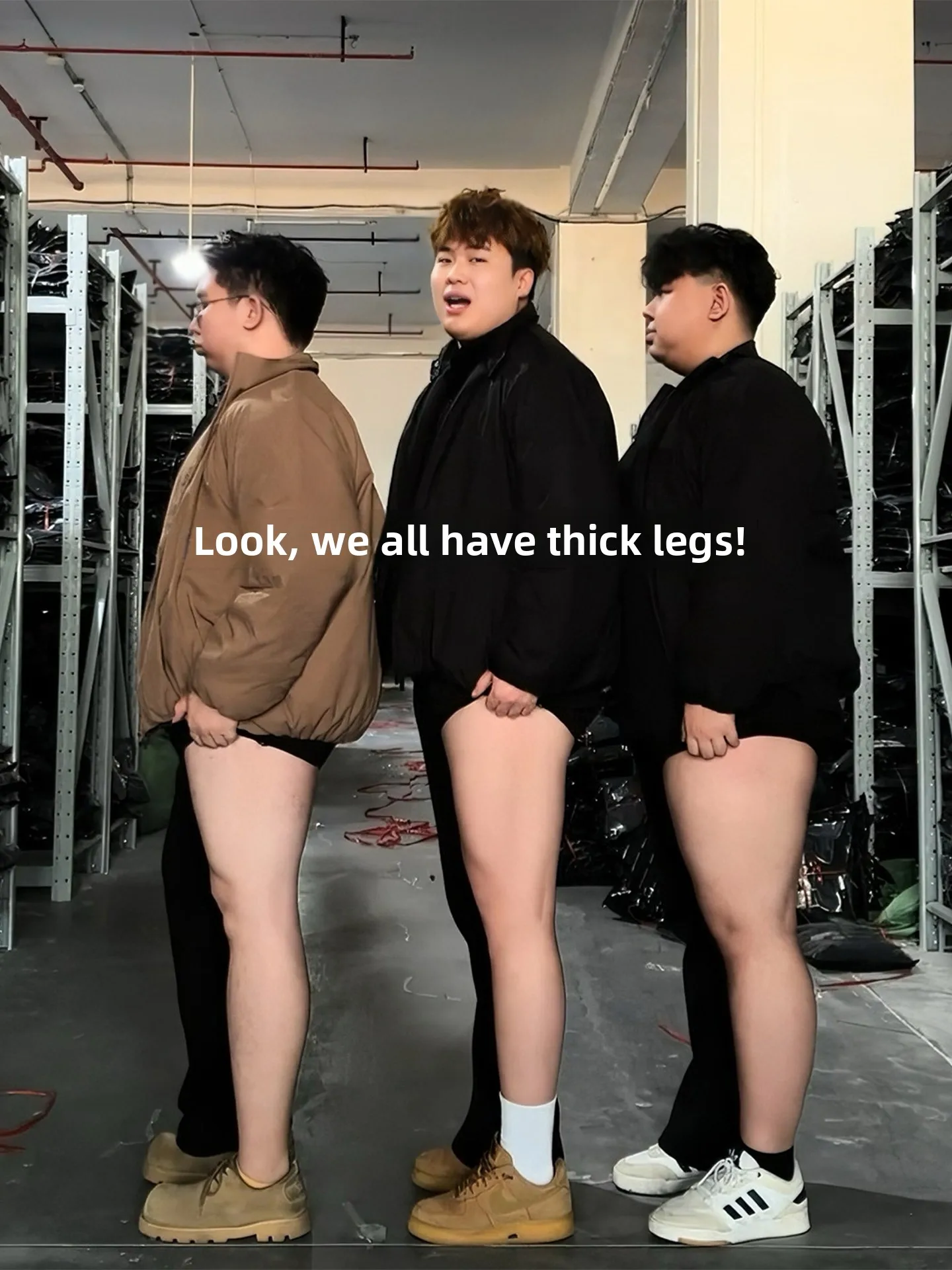 

plus Size Men's Bla Knife Straight Leg Pants Slimming Visual Effect Large Butt Appearances Casual Trousers for Fat Men