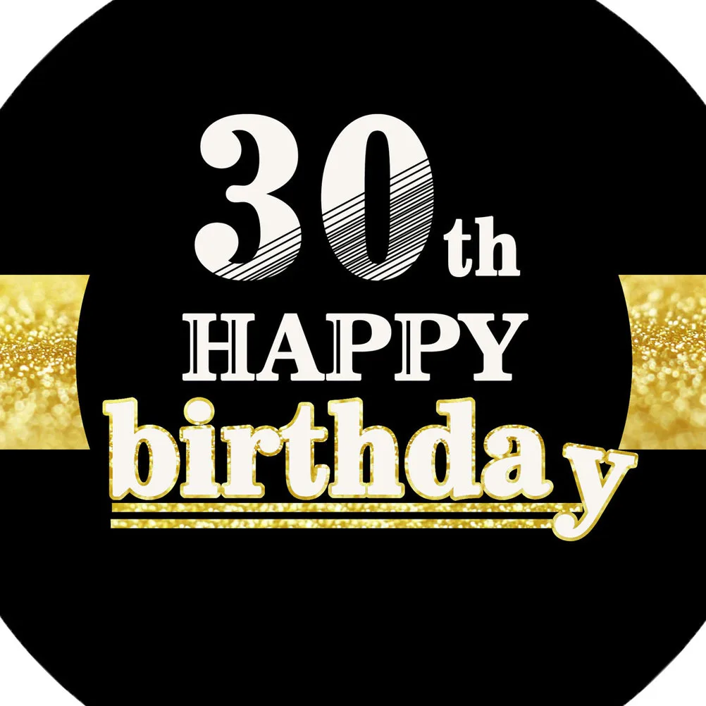 

12Pcs 30th Birthday Party Stickers Eco-Friendly Waterproof Decorations Birthday Party Stickers