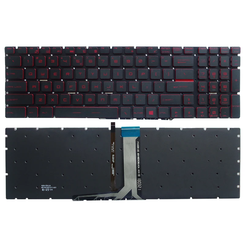 Imagem -05 - Teclado para Notebook Backlight us ru Msi Ms16h5 16h4 16j6 1799 1796 16j9 1792 1791 1795 16h2 16h3 16h6 16p5 Gs60 Gt62 Ge62vr