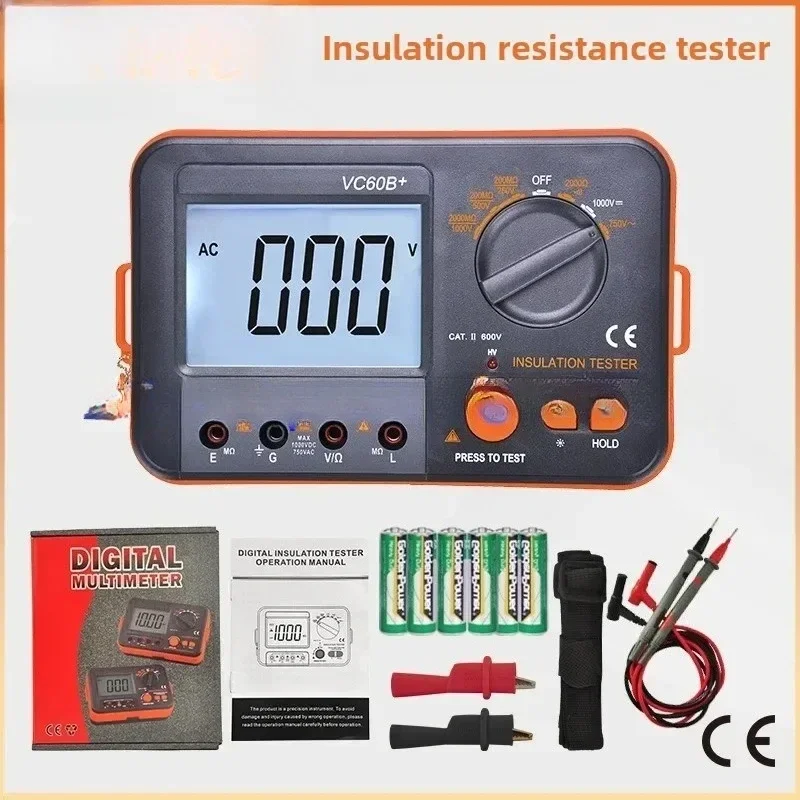 Penguji Resistansi Isolasi VC60B Megohmmeter Digital 1000V