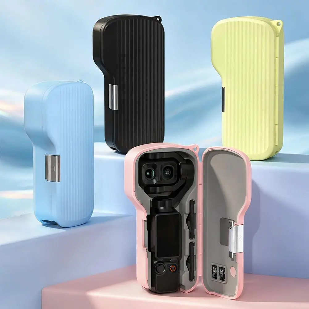 Storage Box for DJI Osmo Pocket 4P Full Coverage Flip-open Protection Case with Wrist Strap for DJI Osmo Pocket 4P Accessories image 3