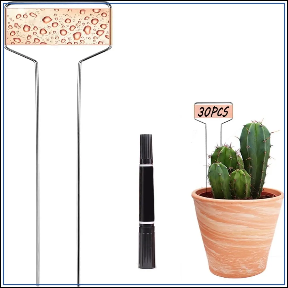 

30pcs Copper Plant Labels, 6inch Waterproof Tags for Outdoor Garden, Seedlings, Vegetables, Herbs, Flowers