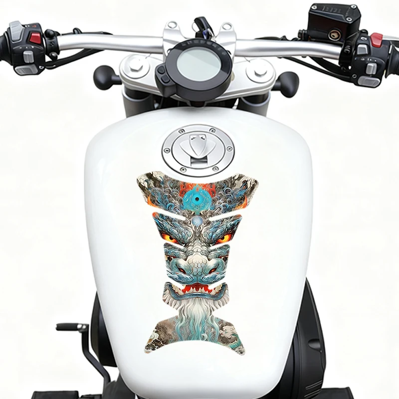 

2 pieces per set motorcycle fuel tank sticker Chinese Dragon Anti-scratch film material protection sticker vinyl