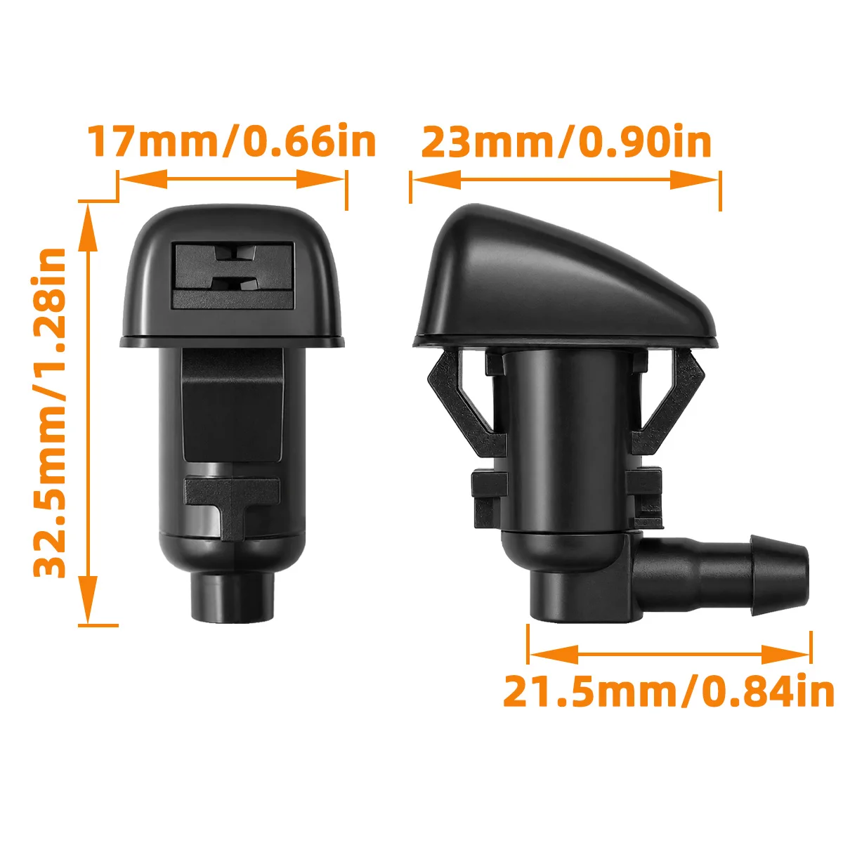 Yitong Car Front Windshield Water Cleaning Nozzle 55079049AA,8265A1282 Fit For Jeep Grand Cherokee,Liberty,Commander,Dodge Nitro
