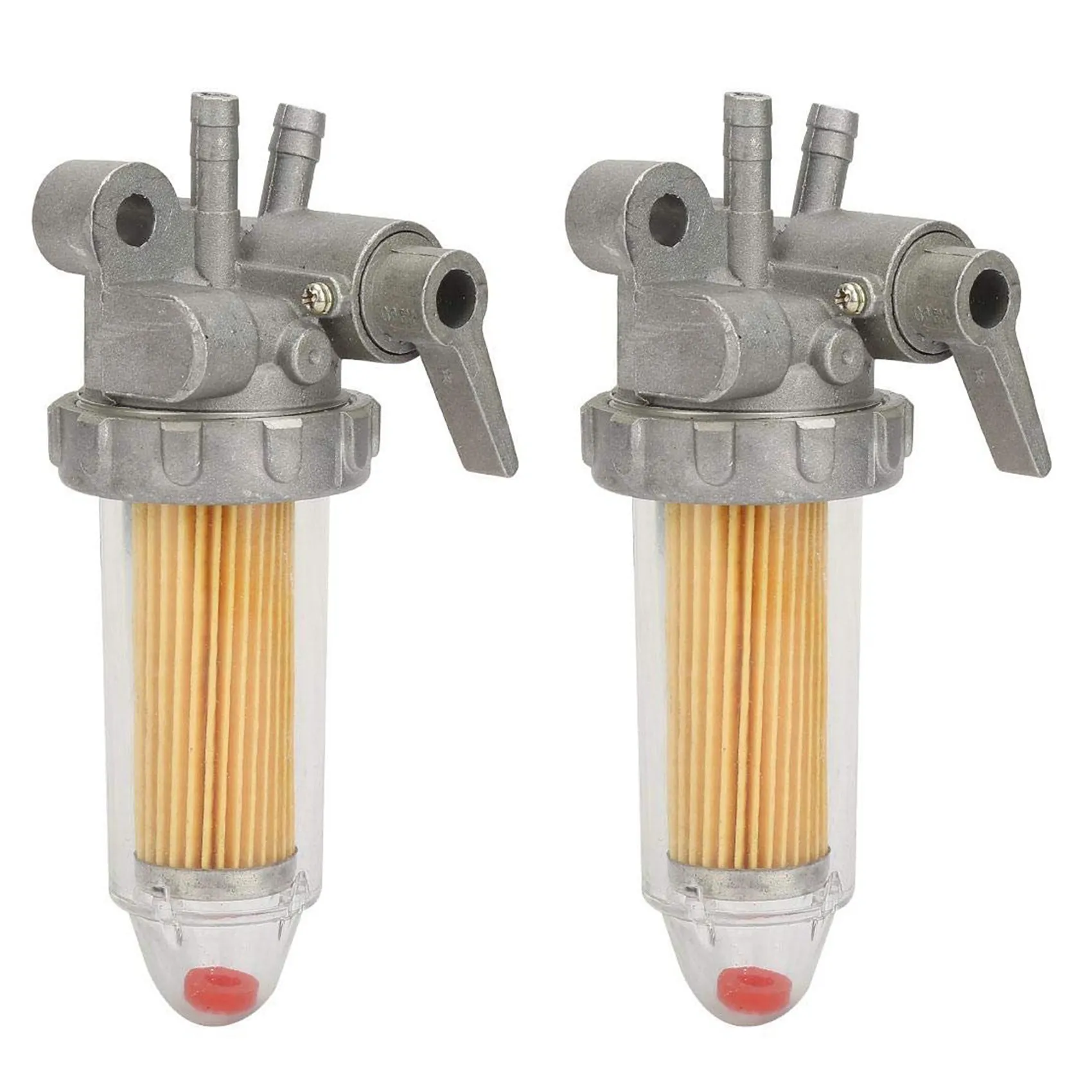 2Pcs Car Oil Fuel Filter Shut Off Valve Generator Automobile Filter Parts Accessories for Engine 186FA 178FA 186F 5KW