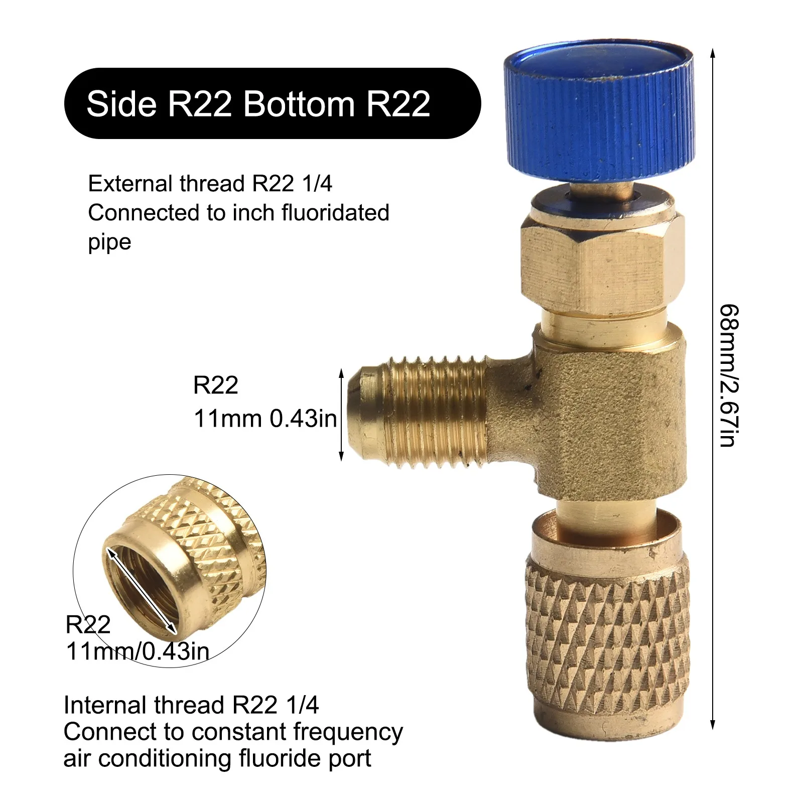 Brass Control Valve Air Conditioning Safety Valve Corrosion-resistant Easy To Use High-quality Brass Easy Replacement