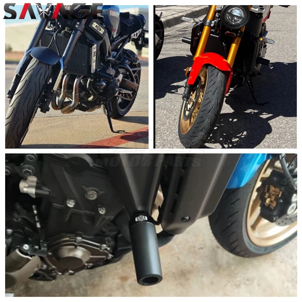 XSR 900 Rear Front Fork Axle Wheel Crash Slider Frame Sliders For Yamaha XSR 900 2016-2025 Fairing Guard Swingarm Spindle Slider