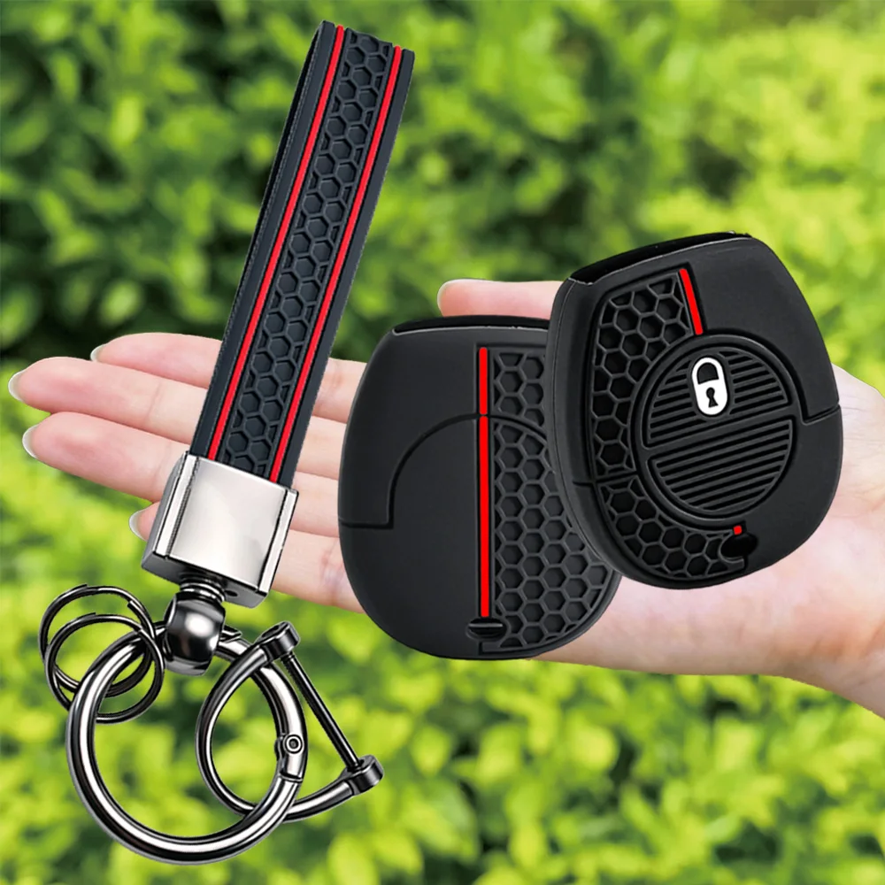 Keychain Silicone Car Remote Key Shell 1 Buttons For NISSAN Pulsar Patrol Primera Xtrail Terrano Almera Micra