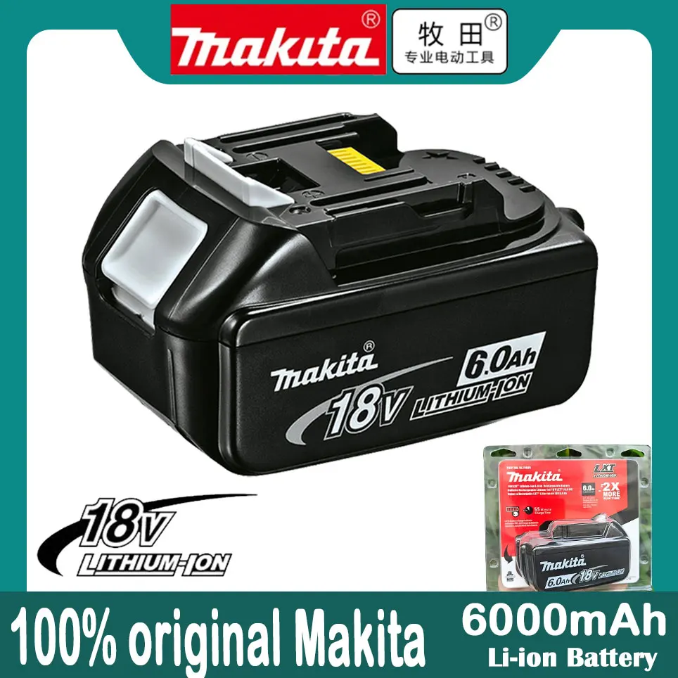 

Makita Original Lithium ion Rechargeable Battery 18V 6000mAh 18v 6.0Ah drill Replacement Battery BL1860 BL1830 BL1850 BL1860B