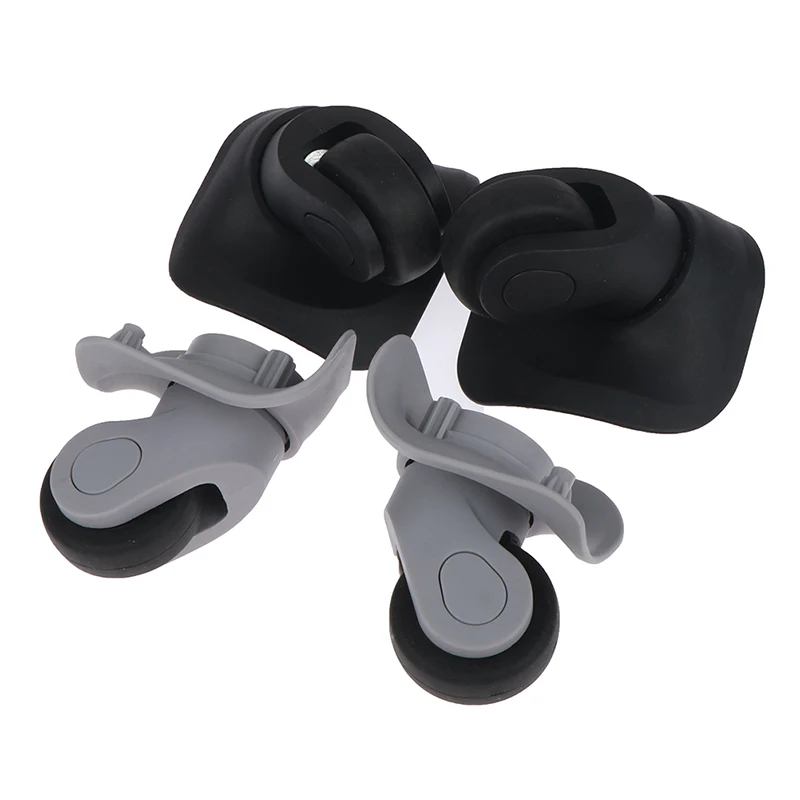 1 Pair Travel Suitcase DIY Suitcase Luggage Replacement Casters Swivel Mute Dual Roller Wheels For Travelling Bag