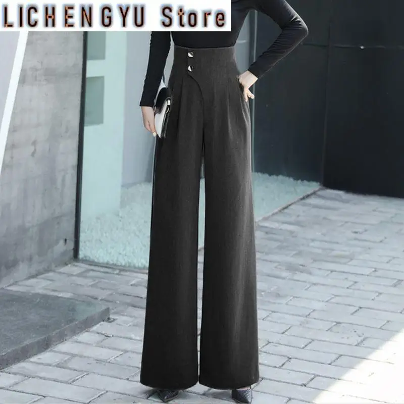 New Loribindwood The Spring Long Pants with Loose Drape Full Matching Straight Leg Pants for Women pantalones mujer