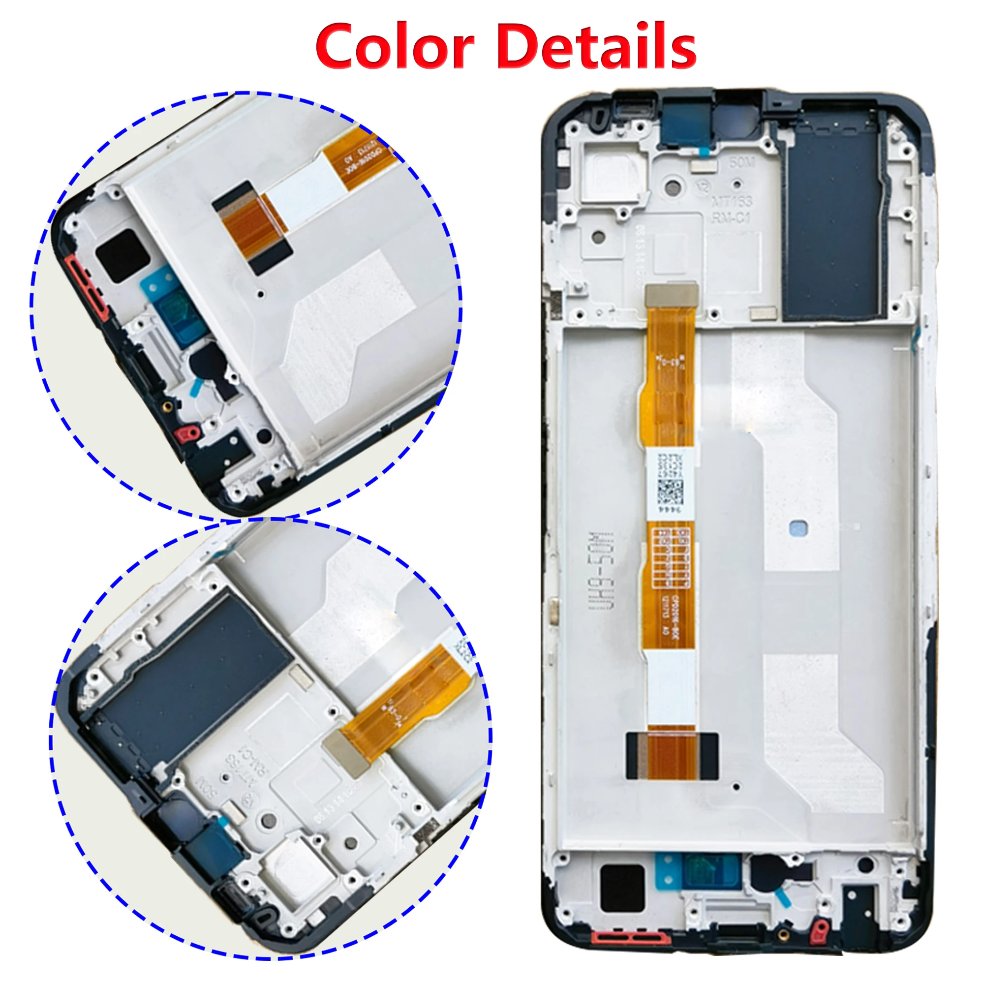 Original For Vivo Y21 Mobile Phone Repair Parts LCD Display V2111 Full With Frame Touch Screen Digitizer Assembly Replacement