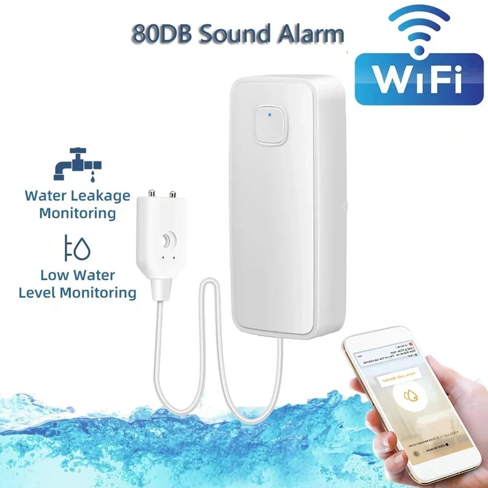 tuya wi fi sensor de vazamento de agua alarme de vazamento de inundacao automacao residencial protecao de seguranca residencial app controle vida 01